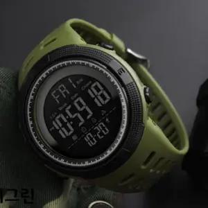 손목 시계 방수 군인 라운드 밴드 스포츠 20 대 학생