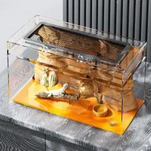 대형 아크릴케이지 도마뱀 파충류 사육 양서류 애완용 사육장