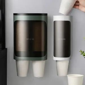 일회용 종이 컵 디스펜서 매립형 벽걸이 종이 컵 수납함 모던