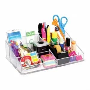 ( )다용도 아크릴 정리함 칸막이 투명 정리함 책상 수납