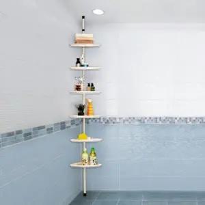 ( )다용도 욕실 코너 선반 스프링형 코너 정리 선반 화장실 수납