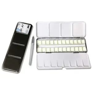 ( )수채화 물감 고체케익 케이스 24칸 화구 수납