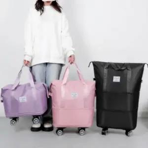 대용량가방 수납가방 이동식 대용량 출장용 보스턴백 가방 바퀴 좋은 캐리어 수납 여행 3컬러
