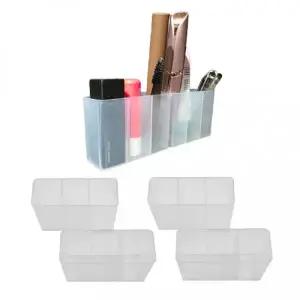 (선택 반투명4P)벽걸이 반투명 다용도 수납함 4P