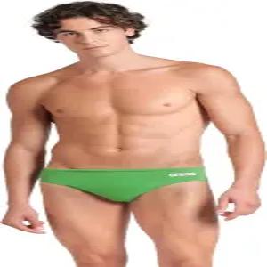 아레나 남자 퍼포먼스 솔리드 팀 수영 브리프