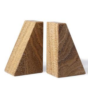 카리바이버 마블 북엔드는 무거운 책, 장식용 책엔드는 선반, 독특한 대리석 스톤은 내구성이 뛰어나고 하드백 북 & CDS, 책 스토퍼/홀더, 2세트(모카 제이드)로 구성되어 있습니다