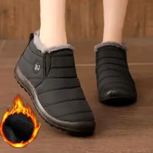 남녀공용신발 겨울신발 패딩부츠 숏 기모 패딩 부츠 2컬러 남녀공용 방한