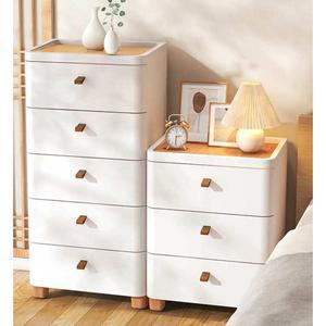 플라스틱 5단 서랍장 수납 A형 광폭5단서랍장 1000 가죽 순백색 바퀴달린서랍장 용지