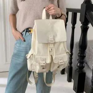 CMB41F5여대생 파스텔 컬러 멀티포켓 바스락 백팩