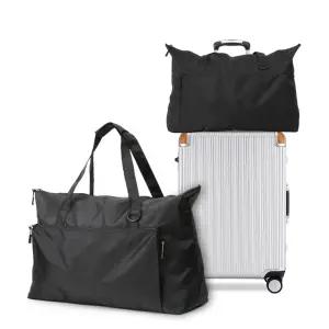 스위스밀리터리 여행용 보조가방 캐리어 결합 폴딩백 블랙