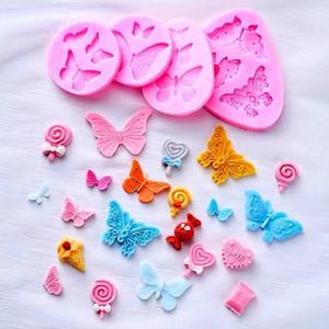 나비 실리콘 몰드 DIY 퐁당 케이크 장식 슈가크래프 초콜릿 클레이 검페이스트 베이킹 도구