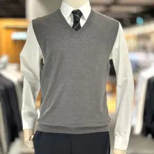 워셔블 브이넥 니트 조끼 adf4es1101