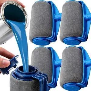 내장형 보관함 정리함 드럼 브러시 바닥 및 벽 재도장용 간편하게 채울 수 있는 휴대용 롤러 가정용 페인트