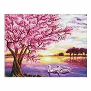 DIY 보석십자수 풍경 석양 보석퍼즐 집콕취미