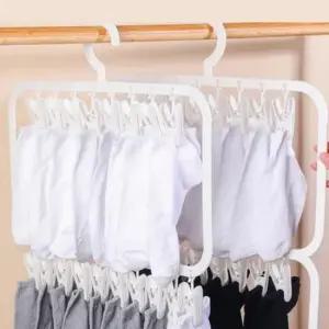 집게 빨래집게 속옷 3단 대 양말 건조 걸이 세탁 빨래