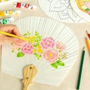 평부채 고급형 취미생활 민화부채만들기