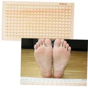 발마사지 국산 편백나무 발지압판 피라미드엠보대형 마사지기