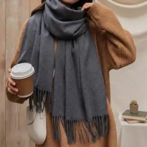 [하프클럽/옷자락]여성 겨울 데일리 포근 롱 태슬 목도리
