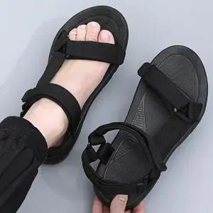 밴딩 스트랩 포인트 데일리 남성 베이직 샌들 WF8AB11