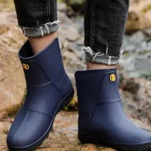 미들 부츠 레인 스티치 장화 가벼운 신발 발편한 장마 WF88AD4