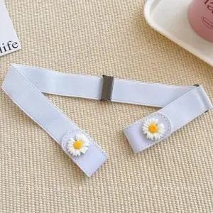 밴드벨트 원피스허리띠 밴딩벨트 화이트 포인트벨트 WF80D02