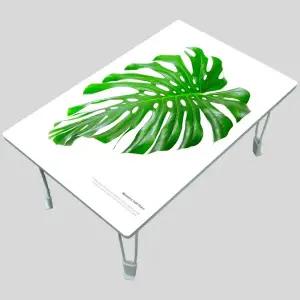 MP 집들이선물추천 원룸 거실 그림 액자 겸용 접이식 좌식 테이블 베스트 005-몬스테라 그레이스