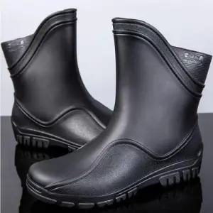 남자 미들 레인부츠 중목 장화 가벼운 작업화 방수 WE4F8F7