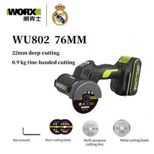 WOEX 리틀 이글 쏘우 WU802 미니 전기 앵글 그라인더 리튬이온 브러시리스 폴리셔 컴팩트 커터 그라우트 필