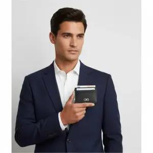 살바토레 66 A387 0704957 66A387 704957) 간치니 투톤 머니클립 지갑