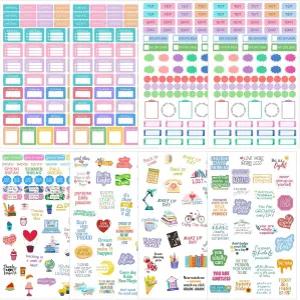 CIEMODA 교사 플래너 스티커 - 일일 및 학교 팩 행복 간호 테마의 교육자 홈스쿨링을 위한 계획