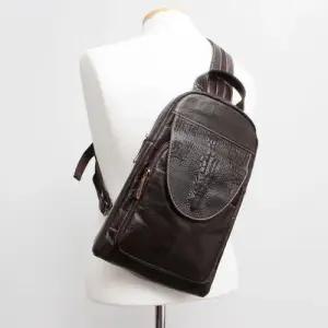 0185 로렌디오 소가죽 남성 슬링백 멀티 백팩 WFFL1SD