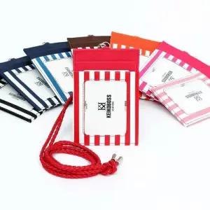 KB002-3 블루마운트 공용 슬림 스트라이프 카드목걸이 WFFKV17