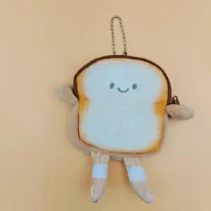 식빵 모양 인형 동전지갑 키링 열쇠고리 미니 파우치 WFFKRFA