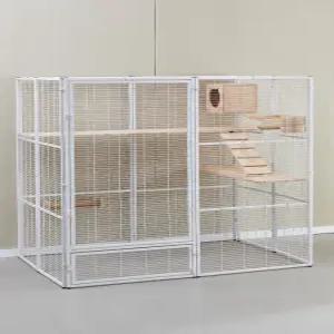 특대형 고양이 우리 철제 새장 대형 앵무새 울타리 케이지 반려묘 격리장 이동식 펜스 하우스 보호장 애완동물 놀이터