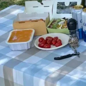 방수식탁보 6인용 PVC 테이블보 체크믹스 방수테이블보 식탁보 행사용테이블보 방수식탁보 행사테이블보