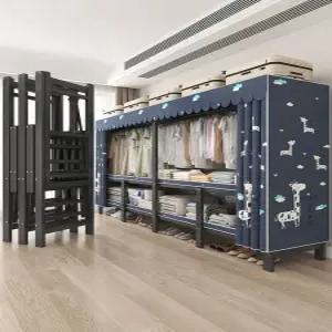 접이식 옷장 철제 프레임 정리함 장농 이불장 다용도 수납함