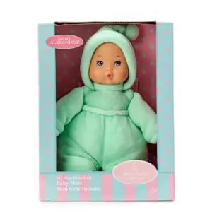 유아 안고자는 애착 나의첫 진짜같은 사람 아기인형 31cm 민트 장난감 애기보기