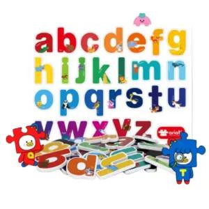 유치원 인지능력 자석글자 영어 학습 소문자 알파벳 S 두뇌발달 언어카드 장난감