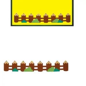 학교 어린이집 게시판 환경판 꾸미는 연필울타리 펠트장식40x14cm 차트 자랑하기