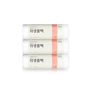 [크린랩]이라이프 롯데 위생롤팩 17x25cm 200매 x3개 / 롤백 비닐