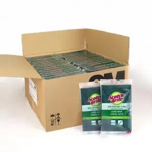 [3M] 스카치브라이트 강력 다목적 패드 수세미(대형) 2+1개입 1박스(64개)