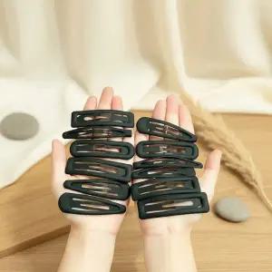 [신세계라이브쇼핑][옷자락] 여성 무광 블랙 심플 데일리 헤어핀 세트