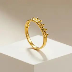 24K 순금 로얄 크라운 커팅 반지