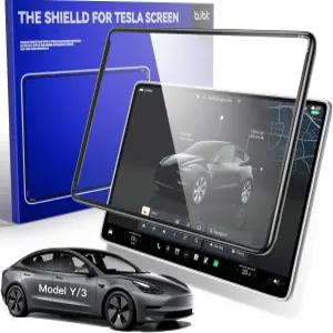 테슬라 모델 Y 주니퍼 액세서리 2025/2026 및 3(2024/2025/2026)용 BJBT 강화 유리 스크린 프로텍터