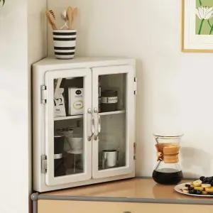 수납장 서랍 보관함 코너 삼각 2단 책상 빈티지 철제