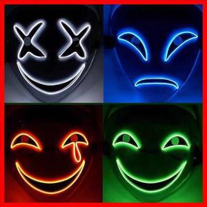 웃는 광대 마스크 부드러운 빛을 착용하기 편안한 5가지 색상 고품질 소재 독특한 Led 디자인 무서운 쇼 Ab
