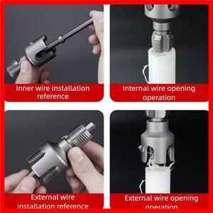 내부 및 외부 파이프 나사 가공 도구 PVC 절단 키트