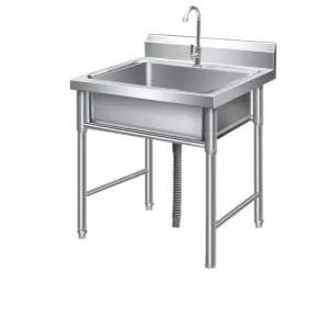 야외 주방 스텐 싱크대 계수대 조리대 싱크 탕비실 식당