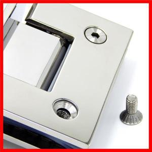 스테인레스 스틸 프레임리스 유리 도어 힌지, 욕실 클램프 미러 라이트, 접이식 클립, 패키지 메일, 90