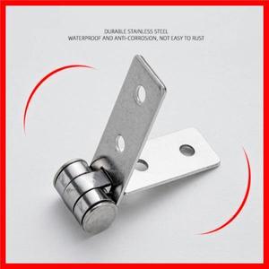 2개 스테인리스 스틸 노프레임 힌지 접이식 발코니 창문 도어 부품 균열 방지 가구 하드웨어